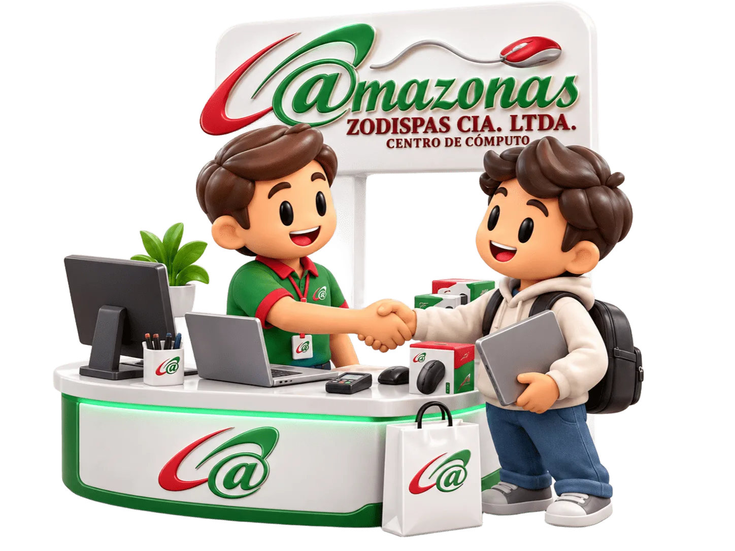 Atención y entrega de productos a clientes de CC AMAZONAS